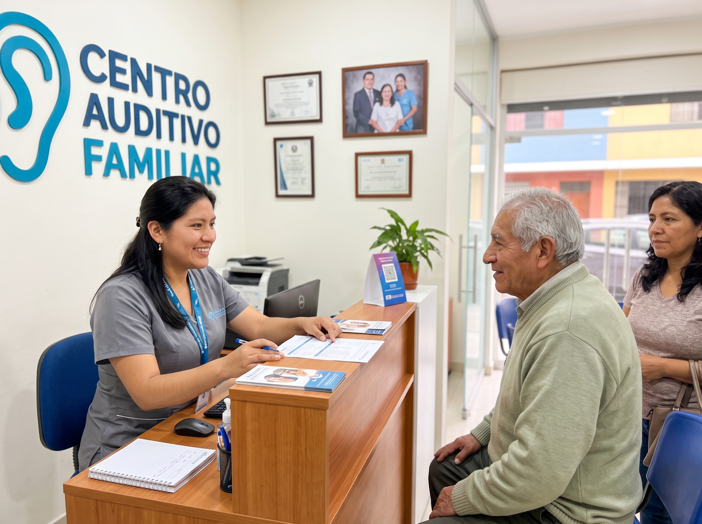 Sala de recepción familiar de Centro Auditivo